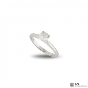 Platinum Round Brilliant Cut Diamond Ring 0.52ct D/IF Platinum Round Brilliant Cut Diamond Ring 0.52ct D/IF